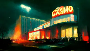 The casino-concrete-blustering GLARE the