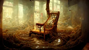 rocking chair inside the brain puddles